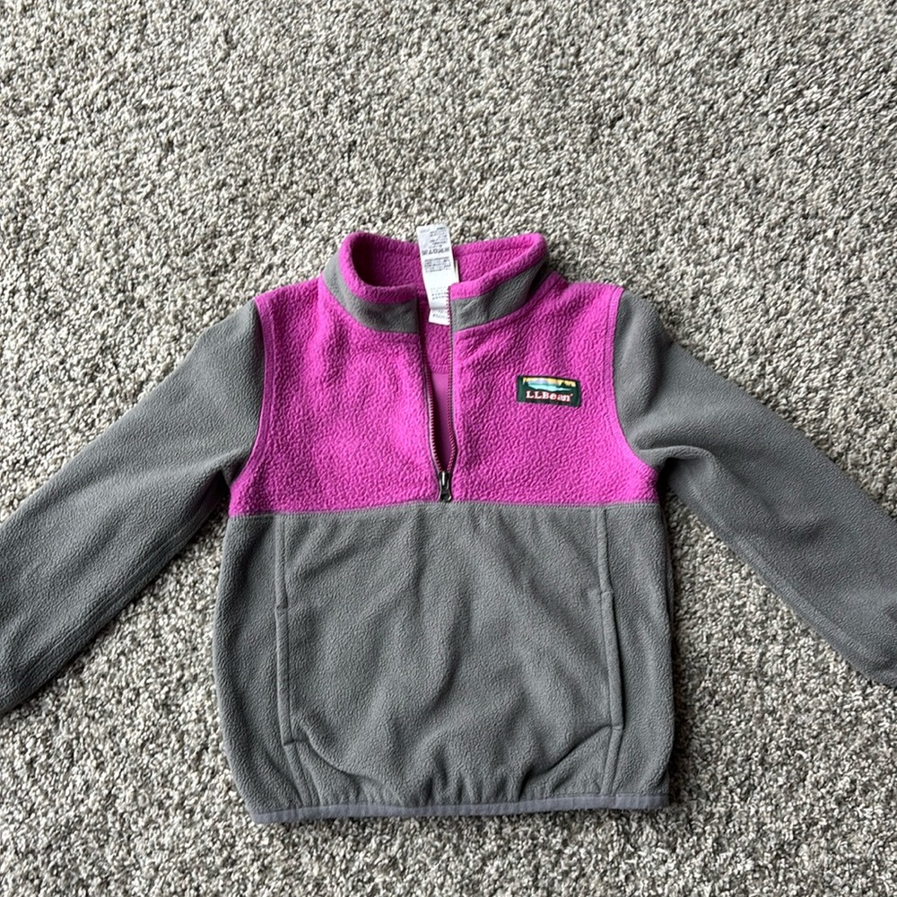 L.L.Bean toddler girls 1/4 zip fleece